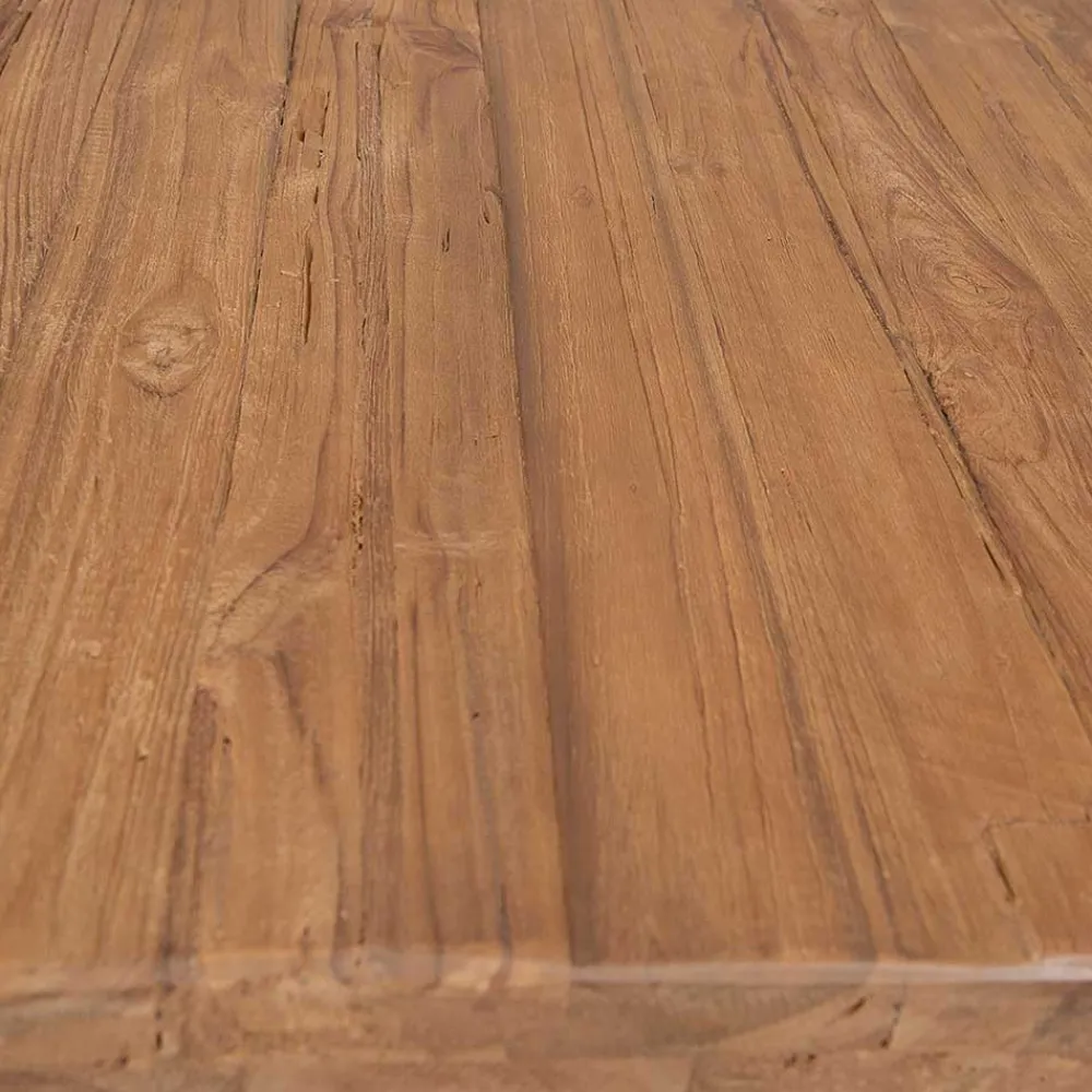 Wohnen Braune Möbel|Loft Möbel*Design-Esstisch aus Altholz Teak - Canarie