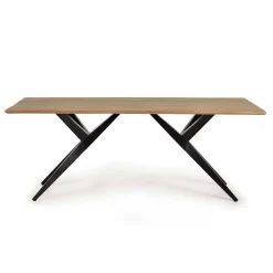 Wohnen Massivholzmöbel|Tische*Design-Esstisch mit Massivholzplatte Akazie - Annipurk