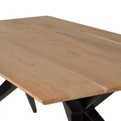 Wohnen Massivholzmöbel|Tische*Design-Esstisch mit Massivholzplatte Akazie - Annipurk