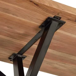 Wohnen Massivholzmöbel|Tische*Design-Esstisch mit Massivholzplatte Akazie - Annipurk