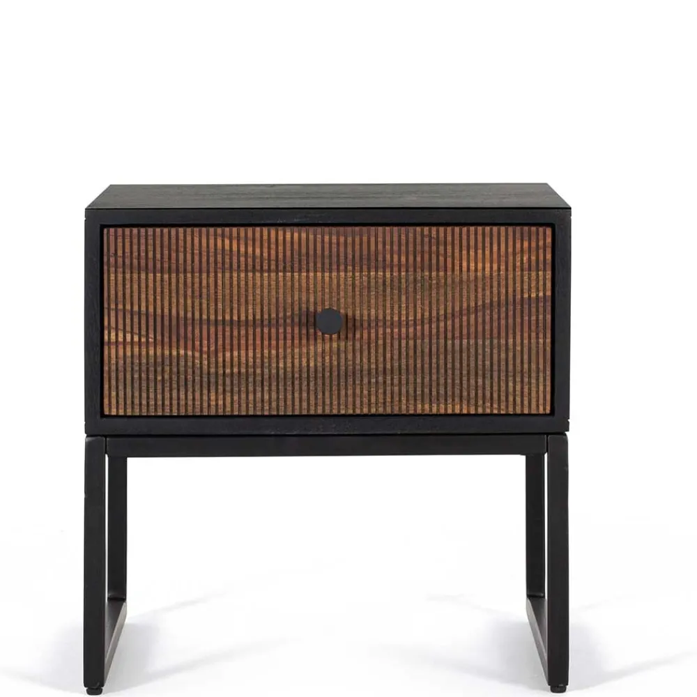 Wohnen Nachttische*Design-Nachtkommode aus Palisander und Mangoholz - Ondarroa
