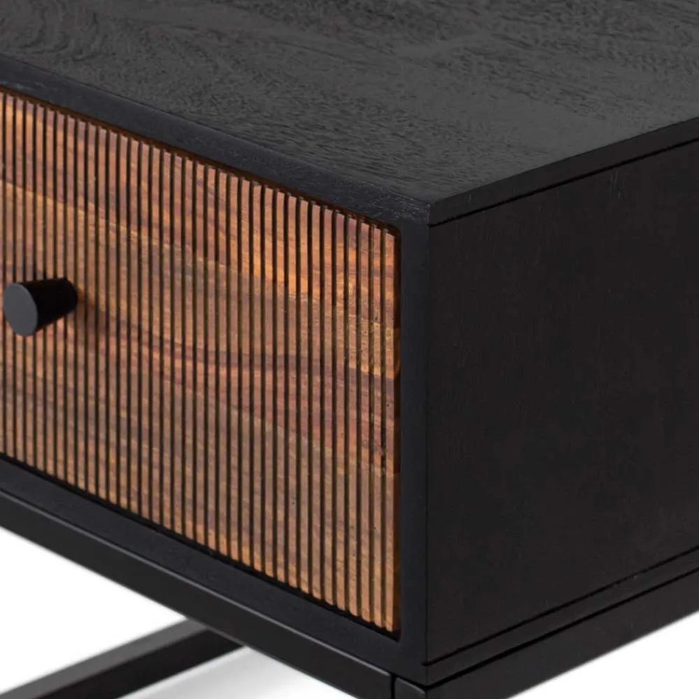 Wohnen Nachttische*Design-Nachtkommode aus Palisander und Mangoholz - Ondarroa