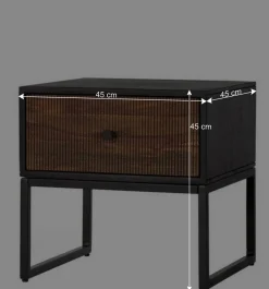 Wohnen Nachttische*Design-Nachtkommode aus Palisander und Mangoholz - Ondarroa