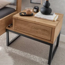 Wohnen Kommoden|Nachttische*Design-Nachttisch aus Wildeiche Massivholz - Sangre
