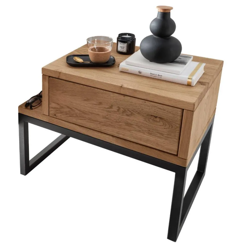 Wohnen Kommoden|Nachttische*Design-Nachttisch aus Wildeiche Massivholz - Sangre