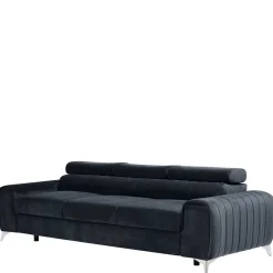 Wohnen Schlafsofas*Design-Schlafsofa in Blauschwarz Samt - Harvests