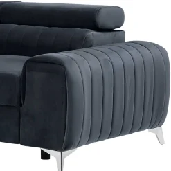 Wohnen Schlafsofas*Design-Schlafsofa in Blauschwarz Samt - Harvests