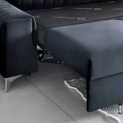 Wohnen Schlafsofas*Design-Schlafsofa in Blauschwarz Samt - Harvests