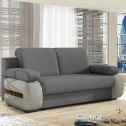 Wohnen Betten|Betten*Design-Schlafsofa in Grau und Hellgrau - Blascina