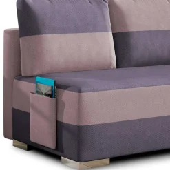 Wohnen Design-Schlafsofa in Mauve und Altrosa - Mamboria