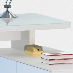 Kinder Wohnen Designschreibtisch Owiconta in Weiß