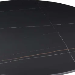 Wohnen Designtisch aus Sinterstein mit Trompetenfuß - Memphis