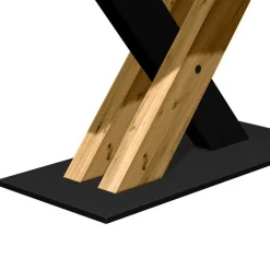 Wohnen Designtisch mit Naturkante aus Eiche - Ligurian