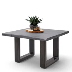 Wohnen Loft Möbel|Industrial Möbel*Design-Wohnzimmertisch mit grauer Holzplatte - Flaciona