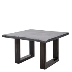 Wohnen Loft Möbel|Industrial Möbel*Design-Wohnzimmertisch mit grauer Holzplatte - Flaciona