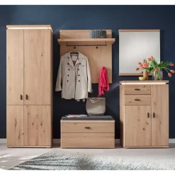 Wohnen Dielen Einrichtung in Eiche Bianco - Arkadiuz (fünfteilig)