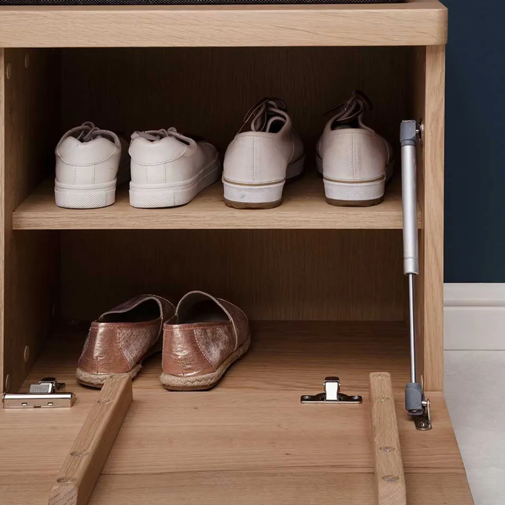 Wohnen Dielen Einrichtung in Eiche Bianco - Arkadiuz (fünfteilig)