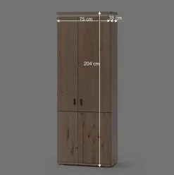 Wohnen Dielen Einrichtung in Eiche Bianco - Arkadiuz (fünfteilig)