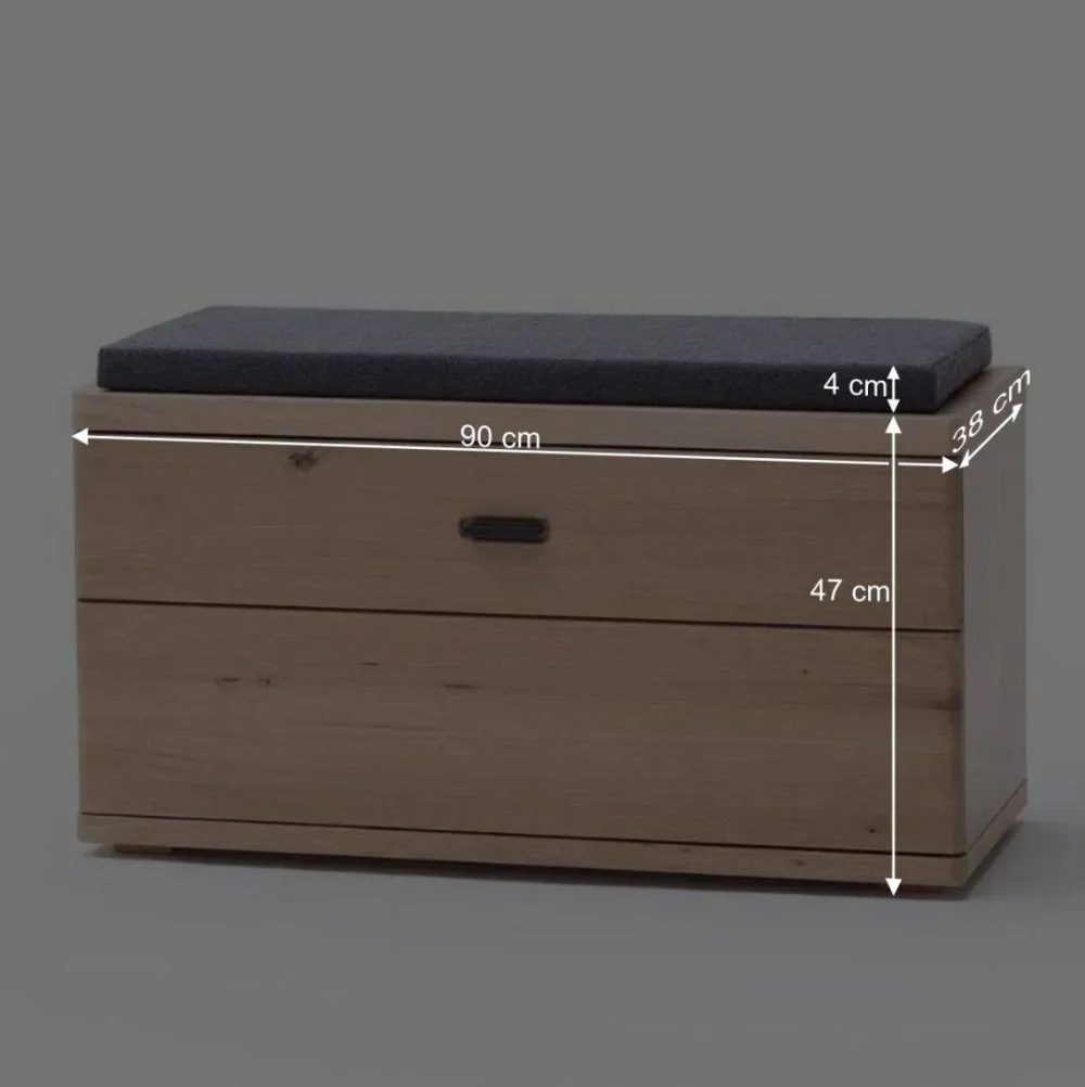 Wohnen Dielen Einrichtung in Eiche Bianco - Arkadiuz (fünfteilig)