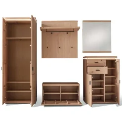 Wohnen Dielen Einrichtung in Eiche Bianco - Arkadiuz (fünfteilig)