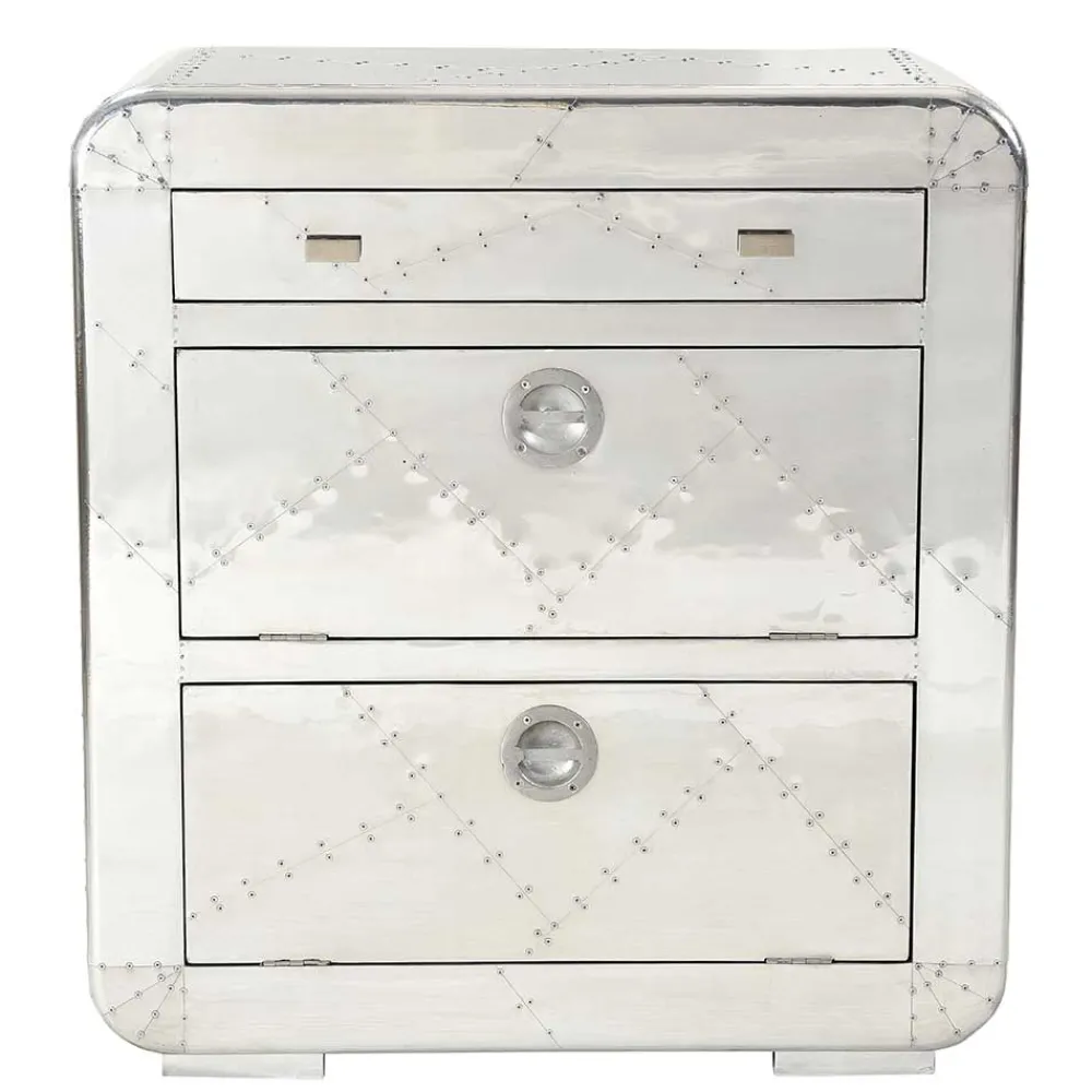 Wohnen Dielen Möbel aus Aluminium poliert - Pilot (fünfteilig)