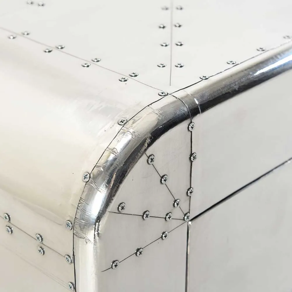 Wohnen Dielen Möbel aus Aluminium poliert - Pilot (fünfteilig)