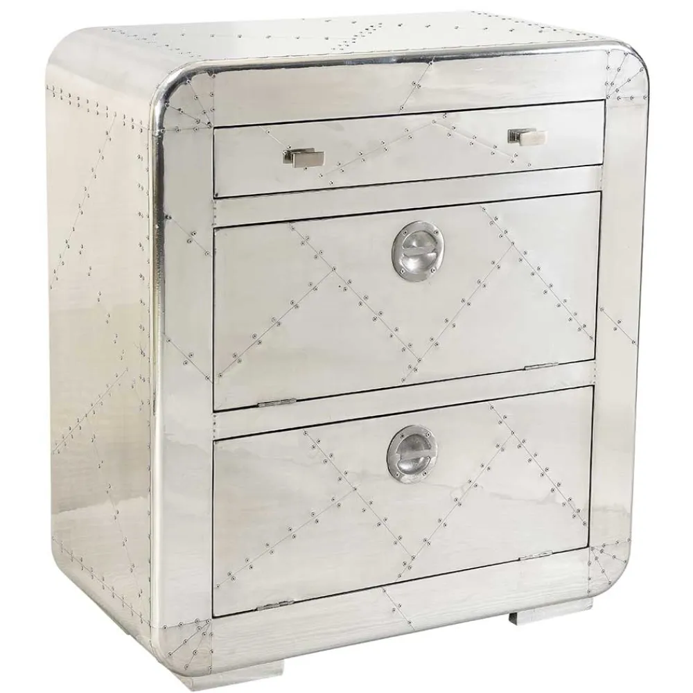 Wohnen Dielen Möbel aus Aluminium poliert - Pilot (fünfteilig)