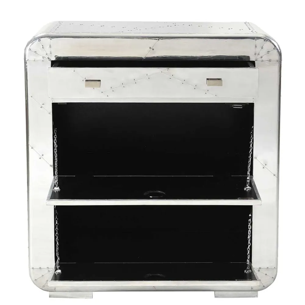 Wohnen Dielen Möbel aus Aluminium poliert - Pilot (fünfteilig)