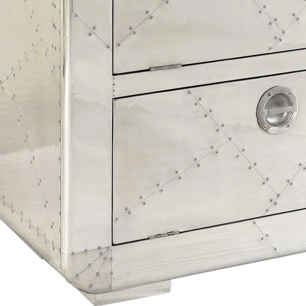 Wohnen Dielen Möbel aus Aluminium poliert - Pilot (fünfteilig)