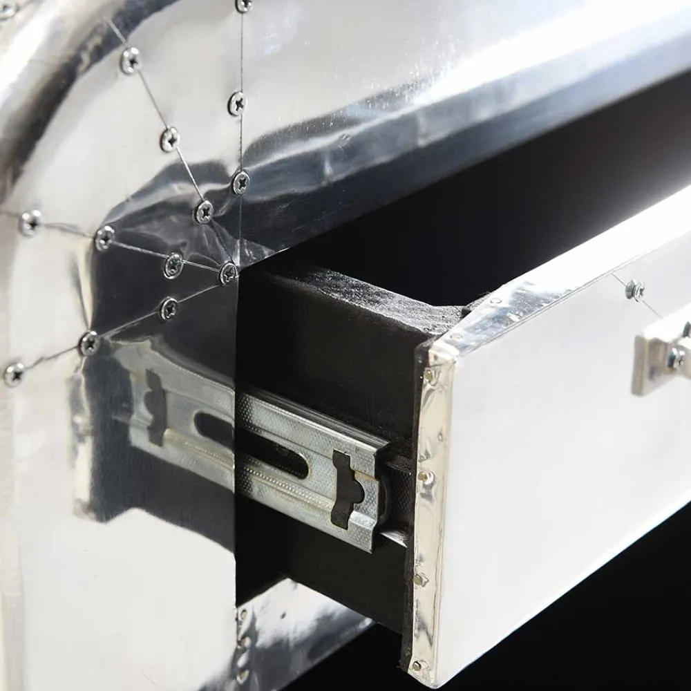 Wohnen Dielen Möbel aus Aluminium poliert - Pilot (fünfteilig)