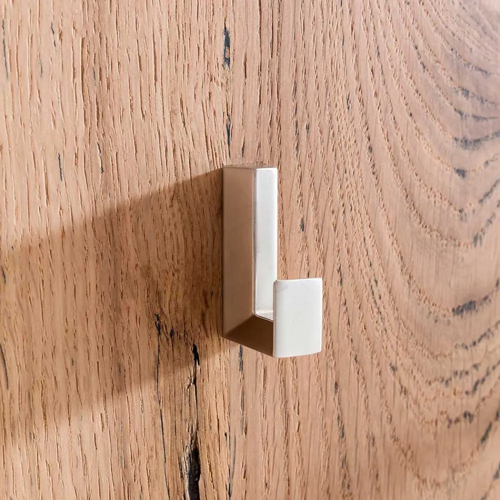 Wohnen Diele Komplett|Garderoben*Dielen Set mit Balkeneiche Furnier & Spiegel Macusos & Glas Anthrazit (vierteilig)