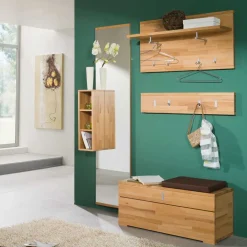 Wohnen Dielen Set Wislama aus Kernbuche Massivholz (fünfteilig)