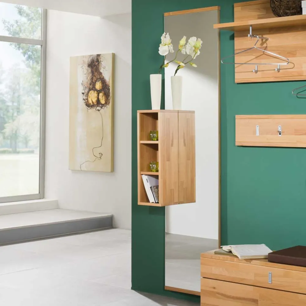 Wohnen Dielen Set Wislama aus Kernbuche Massivholz (fünfteilig)