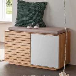 Wohnen Schuhschränke|Garderobenbänke*Dielenbank aus Asteiche Massivholz - Zonga