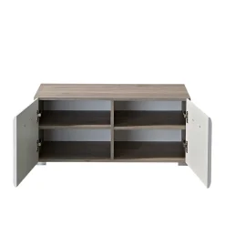 Wohnen Weiße Möbel|Schuhschränke*Dielenbank Brosgo mit Türen