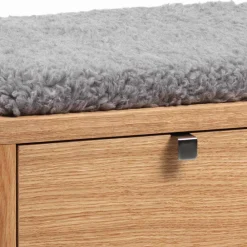 Wohnen Schuhschränke*Dielenbank Helvana mit Eiche Furnier