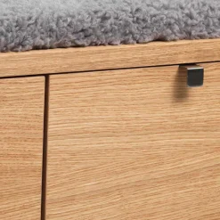 Wohnen Schuhschränke*Dielenbank Helvana mit Eiche Furnier