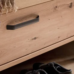 Wohnen Dielenbank in Wildeiche Optik - Carry