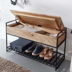 Wohnen Dielenbank mit Truhe & Schuhablage - Leiria