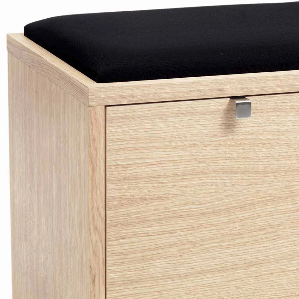 Wohnen Dielenbank Vaxos mit Eiche Furnier