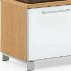 Wohnen Dielenbank Wynoca mit Weißglas