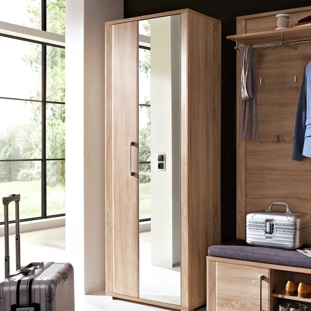 Wohnen Garderobenschränke*Dielenkleiderschrank Xesta in Sonoma Eiche