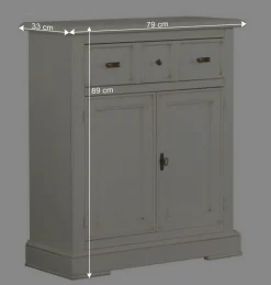 Wohnen Sideboards & Kommoden|Küchenschränke*Dielenkommode in Antikweiß - Annot