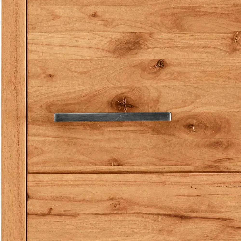 Wohnen Dielenmöbel aus Kernbuche & Eisen - Dimphi (vierteilig)