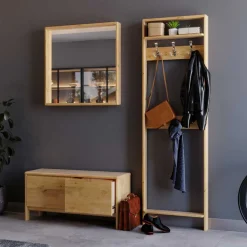 Wohnen Dielenmöbel Garderobe Möbelset - Etvina (dreiteilig)