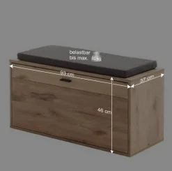 Wohnen Dielenmöbel Kombination in Wildeiche - Vapposia (vierteilig)