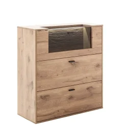 Wohnen Dielenmöbel Kombination in Wildeiche - Vapposia (vierteilig)