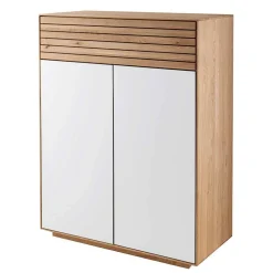 Wohnen Dielenmöbel Set aus Asteiche Massivholz - Zonga (dreiteilig)