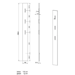 Wohnen Dielenmöbel Set modern - Cooking (dreiteilig)