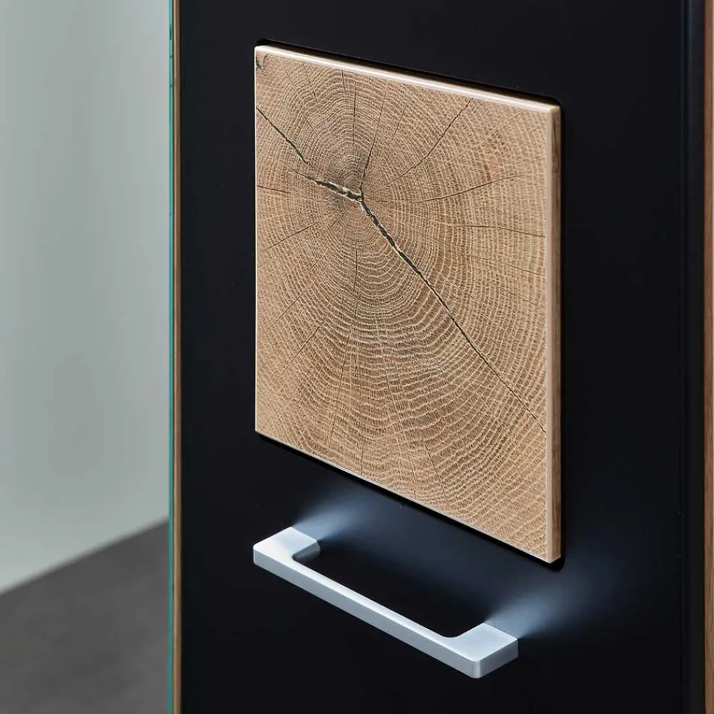 Wohnen Garderobenschränke*Dielenschrank mit Spiegel - 65x195x38 - Zelio